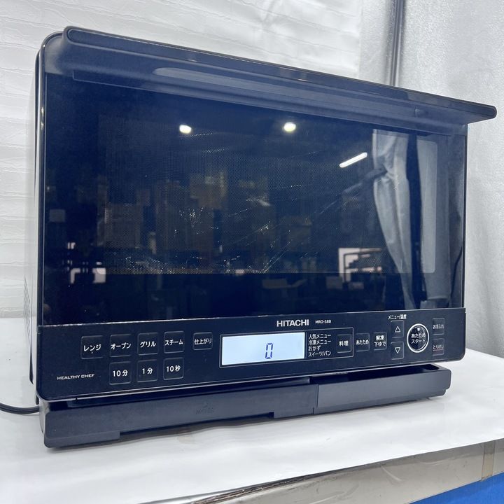 【中古品】日立　MRO-S8B 過熱水蒸気オーブンレンジ 31L ブラック 日立 31L 過熱水蒸気オーブンレンジ ヘルシーシェフ MRO-S8B-K