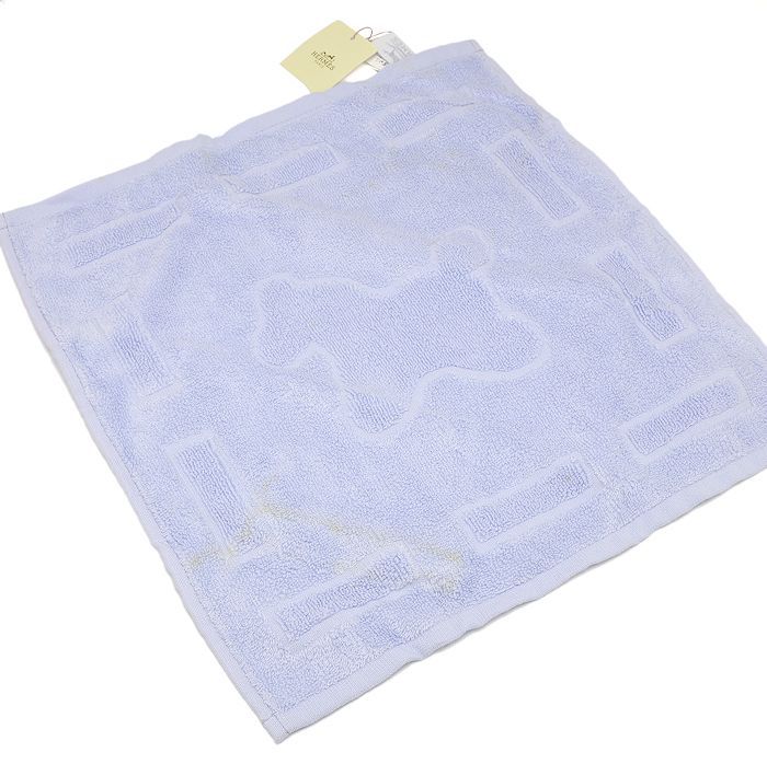 エルメス　HERMES ベビータオル　ハンドタオル　ブルー　青　カバン エルメス HERMES ベビータオル ハンドタオル ブルー 青 カバン - メルカリ