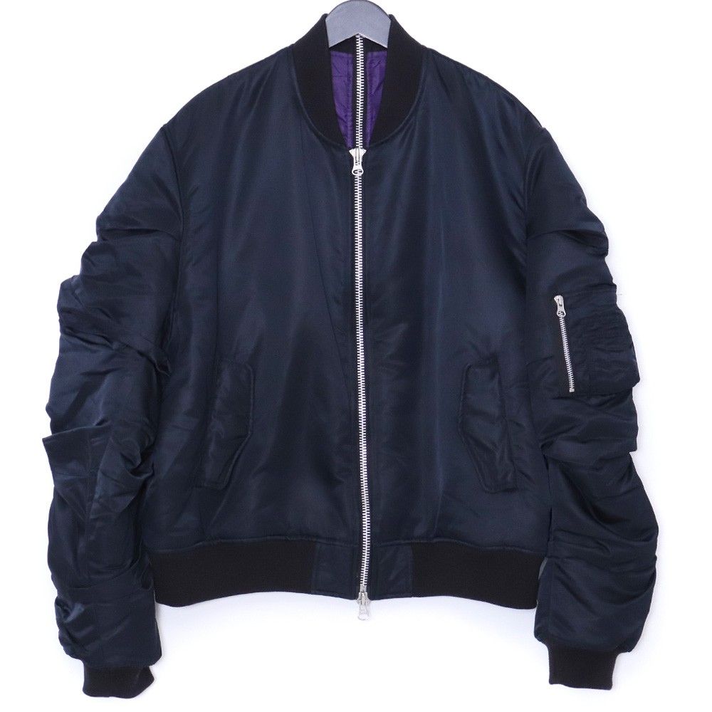 AMNJX 27CIRCUS MA-1 Lサイズ ブラック パープル ANX-055 - メルカリ