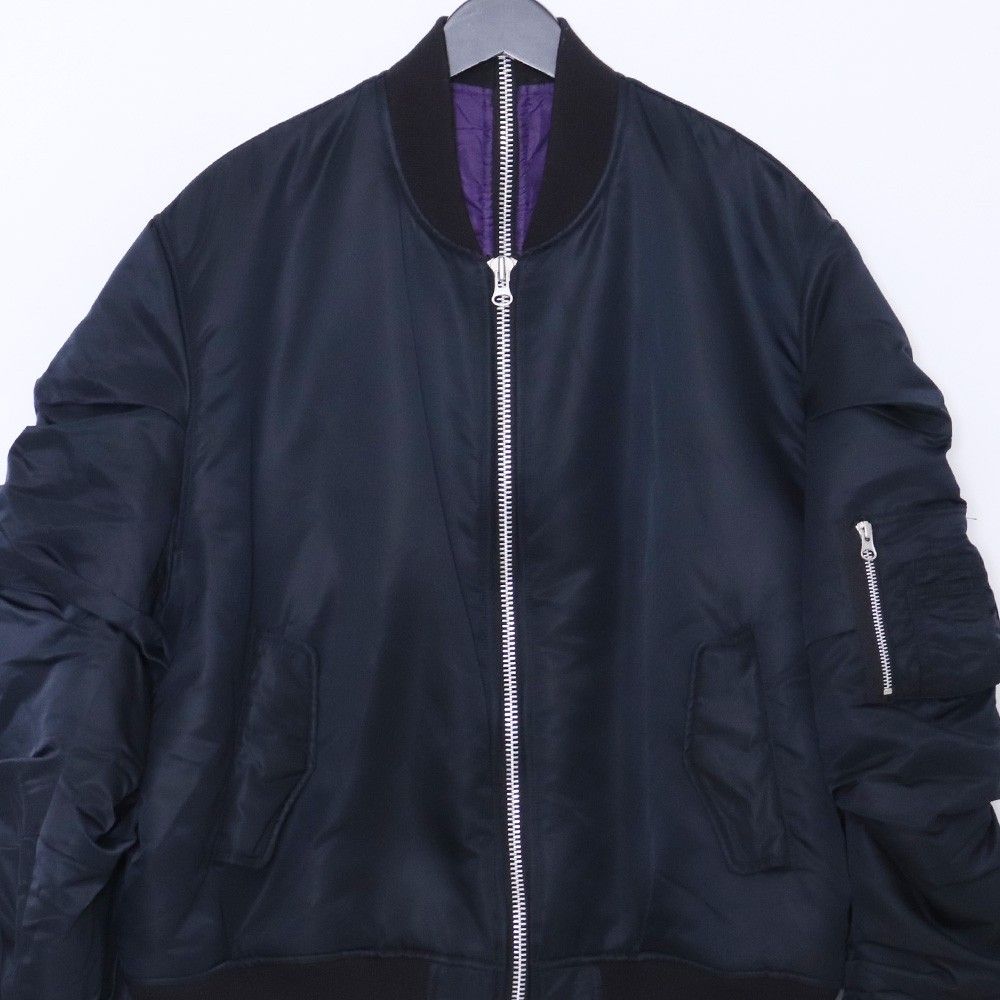 AMNJX 27CIRCUS MA-1 Lサイズ ブラック パープル ANX-055 - メルカリ