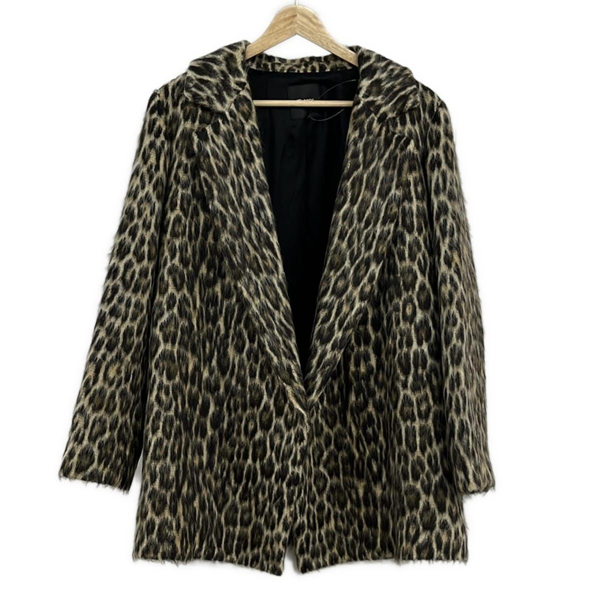 theory(セオリー) コート サイズS レディース美品 - ベージュ×ブラウン×ダークブラウン 長袖/豹柄/冬