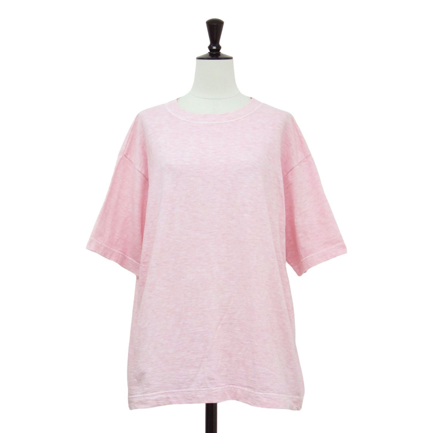 45R フォーティファイブ・アール Tシャツ ピンク サイズ:2(M) | 度詰天竺の908オーシャンTシャツ / カットソー | 半袖 クルーネック オーバーサイズ バックポケット ロゴ 刺繍 コットン | 日本製 | トップス【レディース】【中古】【K4639】 45R フォーティファイブ・アール Tシャツ ピンク サイズ:2(M) | 度詰