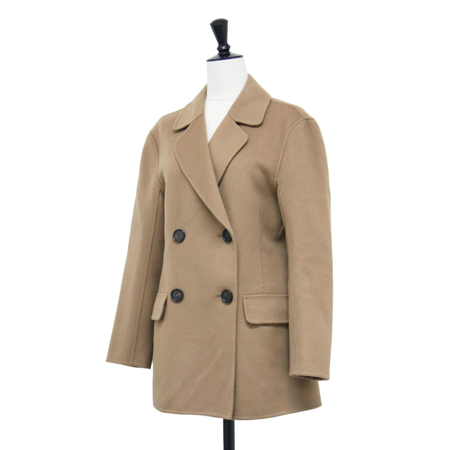 【未使用品】Max Mara キャメル混 ストレッチ ブルゾン/S 22111311_1.jpg