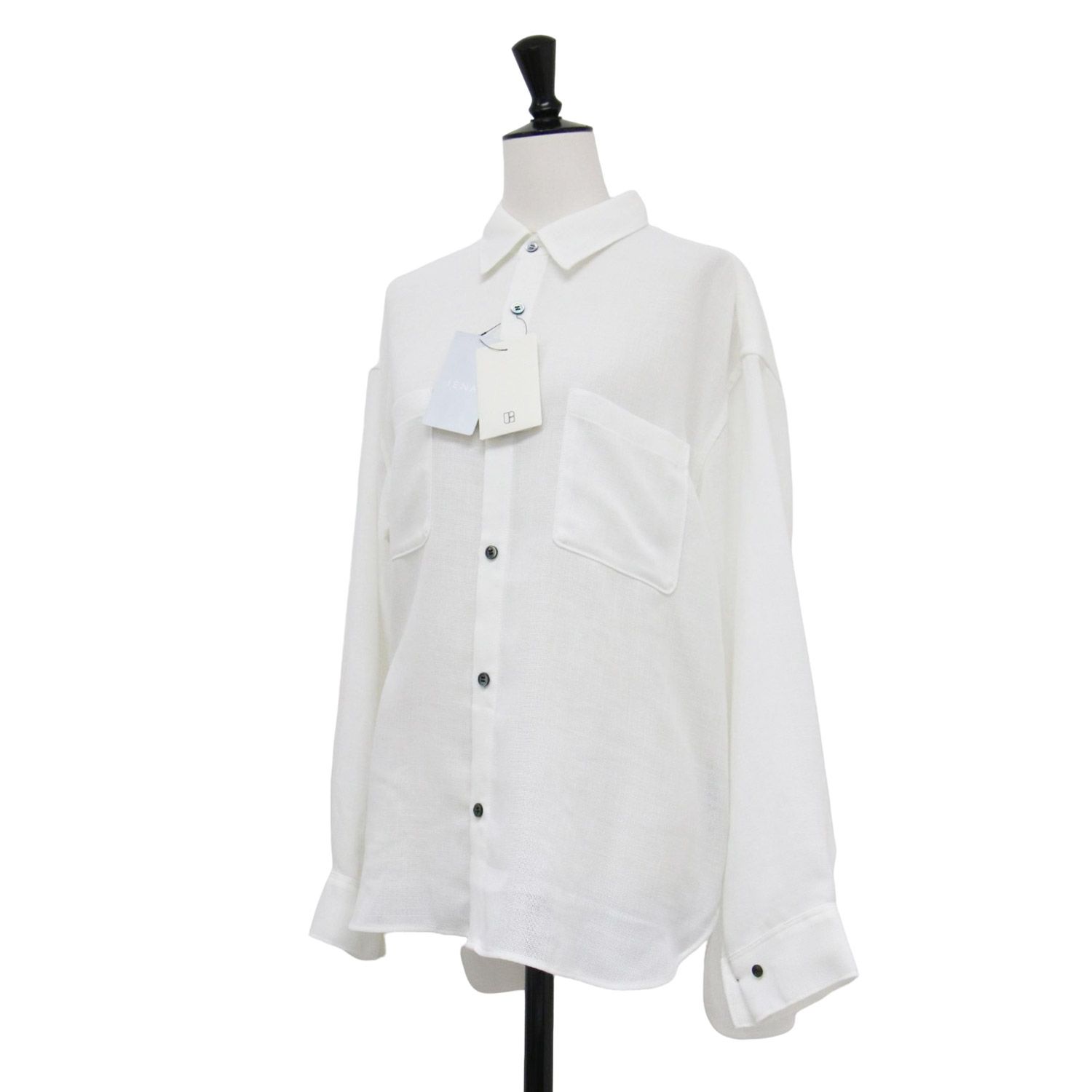 新品】IENA イエナ シャツ ホワイト 白 サイズ:FREE | 25秋冬 シアー