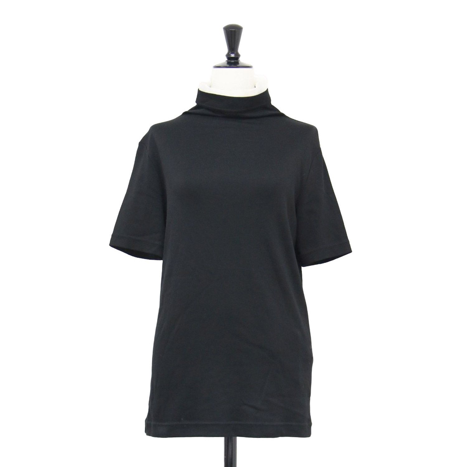 Yohji Yamamoto ヨウジヤマモト Tシャツ ブラック 黒 サイズ:2(M) | 25春夏 Ys ハイネック レイヤード ハーフスリーブ Tシャツ / カットソー | 半袖 バイカラー コットン | トップス 日本製【レディース】【中古】【美品】【K4639】 美品】Yohji Yamamoto ヨウジヤマモト Tシャツ ブラック 黒 サイズ:2(M