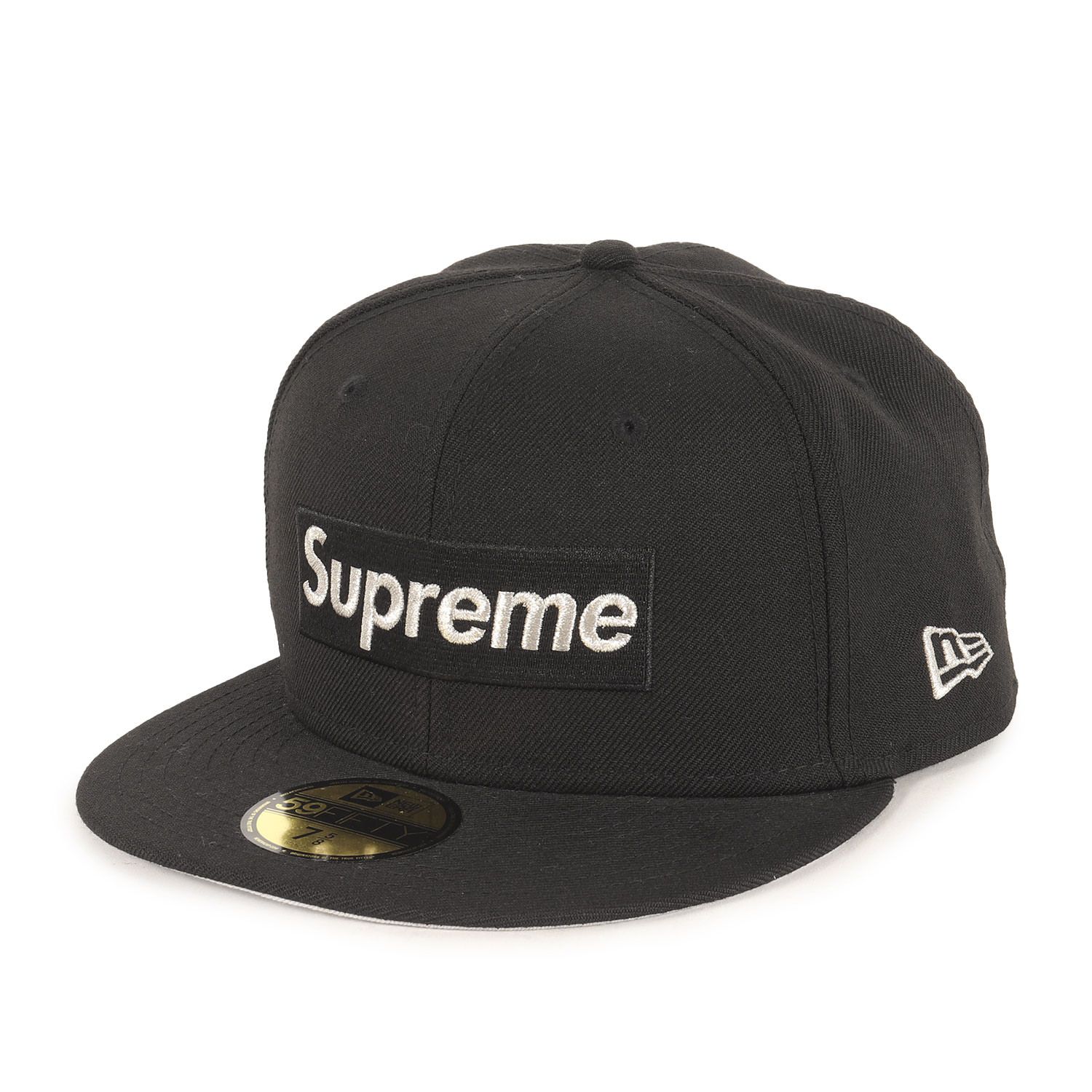 美品】Supreme シュプリーム キャップ ブラック 7 1/2(59.6cm) | 20SS
