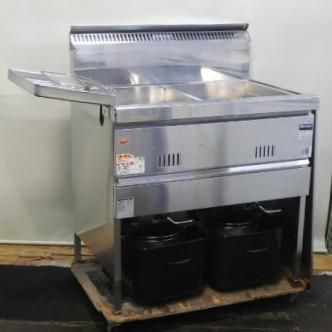 マルゼンLPガスフライヤー 代引不可)2022年製 マルゼン LP ガス 2槽 フライヤー MGF-C18WK 18L×2