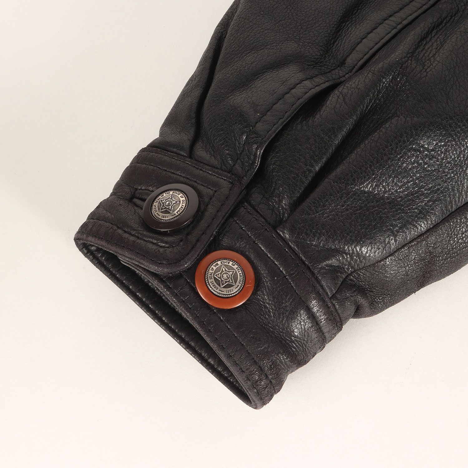 90s - 00s ヴィンテージ古着 | 90s ディアスキンレザー ジップ 中綿