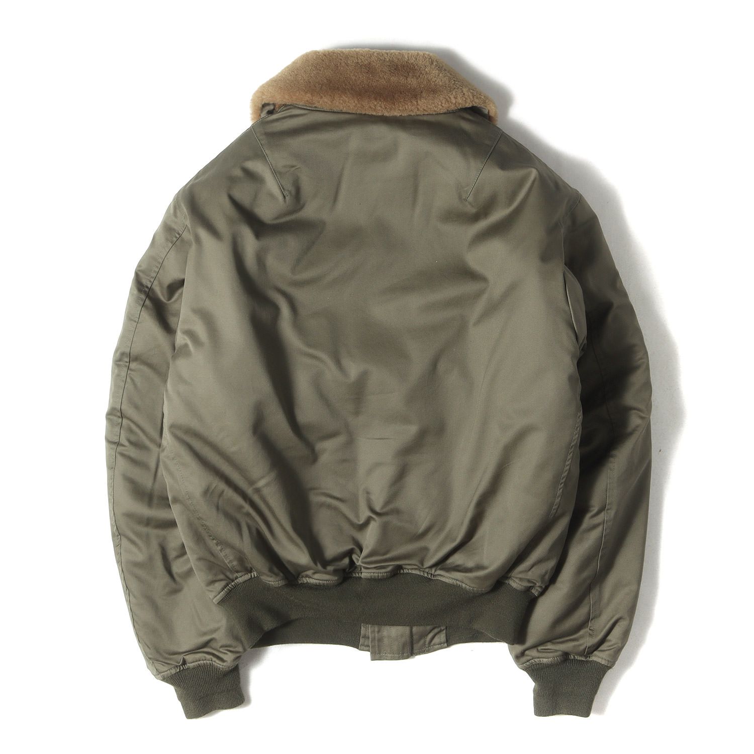 Houston B-15 Flight Jacket 美品　ヒューストン　42 美品】HOUSTON ヒューストン ジャケット オリーブドラブ 42(XL) | B