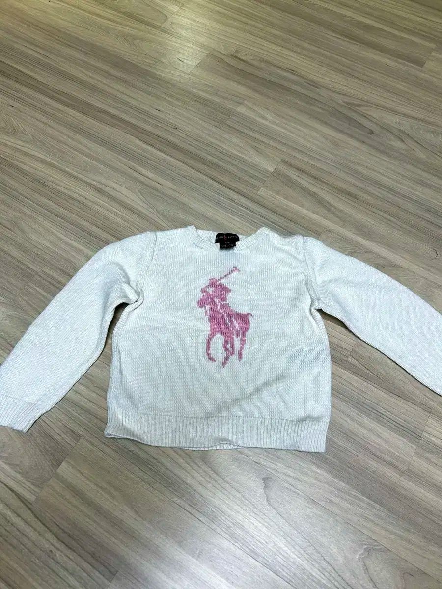 正規品，得価 ポロラルフローレン ガールズ コットン ニット 4-5 Tシャツ