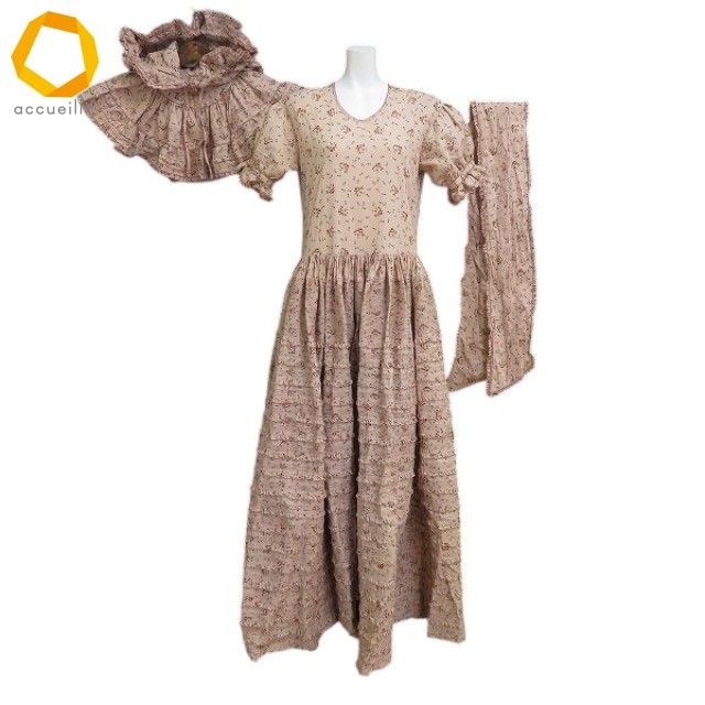 vintageアンティークローズドレスカネコイサオワンダフルワールドお好きにも aux ワンダフルワールド WONDERFUL WORLD カネコイサオ ウェディング