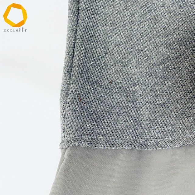 anc イタリヤ 伊太利屋 カーディガン チュニック 11 グレー マルチ