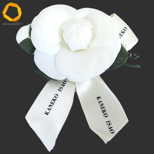 カネコイサオ等 コサージュ3点 aue カネコイサオ KANEKO ISAO コサージュ 3個 セット 白 黒 バラ 薔薇