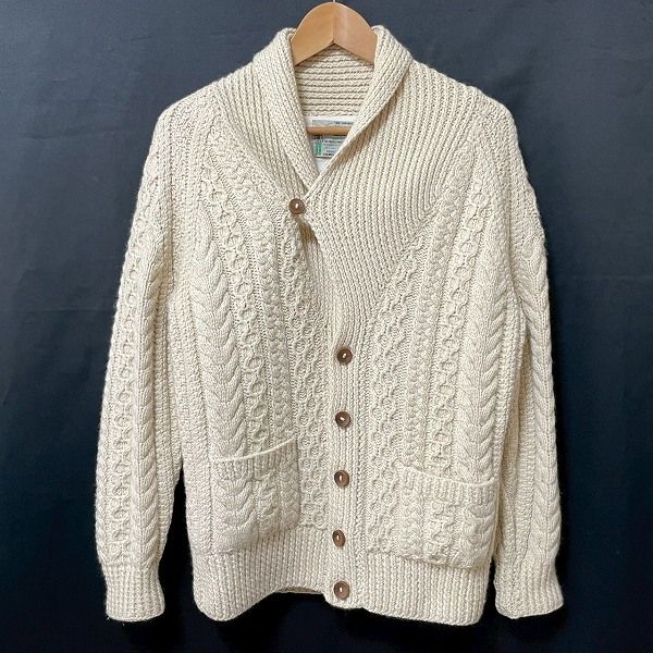 IRELAND製 GALWAY BAY アランニット カーディガン wnc celtic art aran アラン GALWAY BAY PRODUCTS カーディガン ニット
