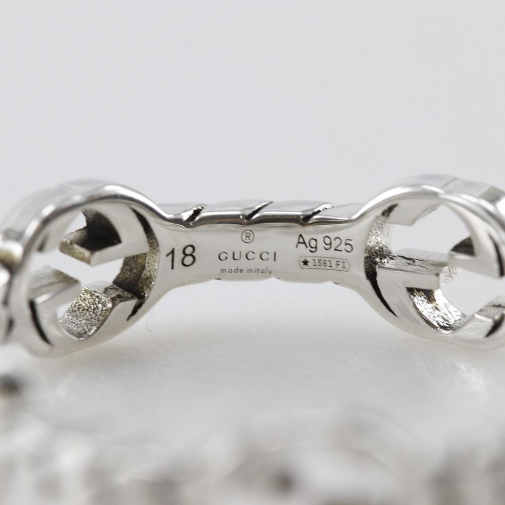 GUCCI】グッチ インターロッキングG シルバー925 17号 メンズ 2.6g