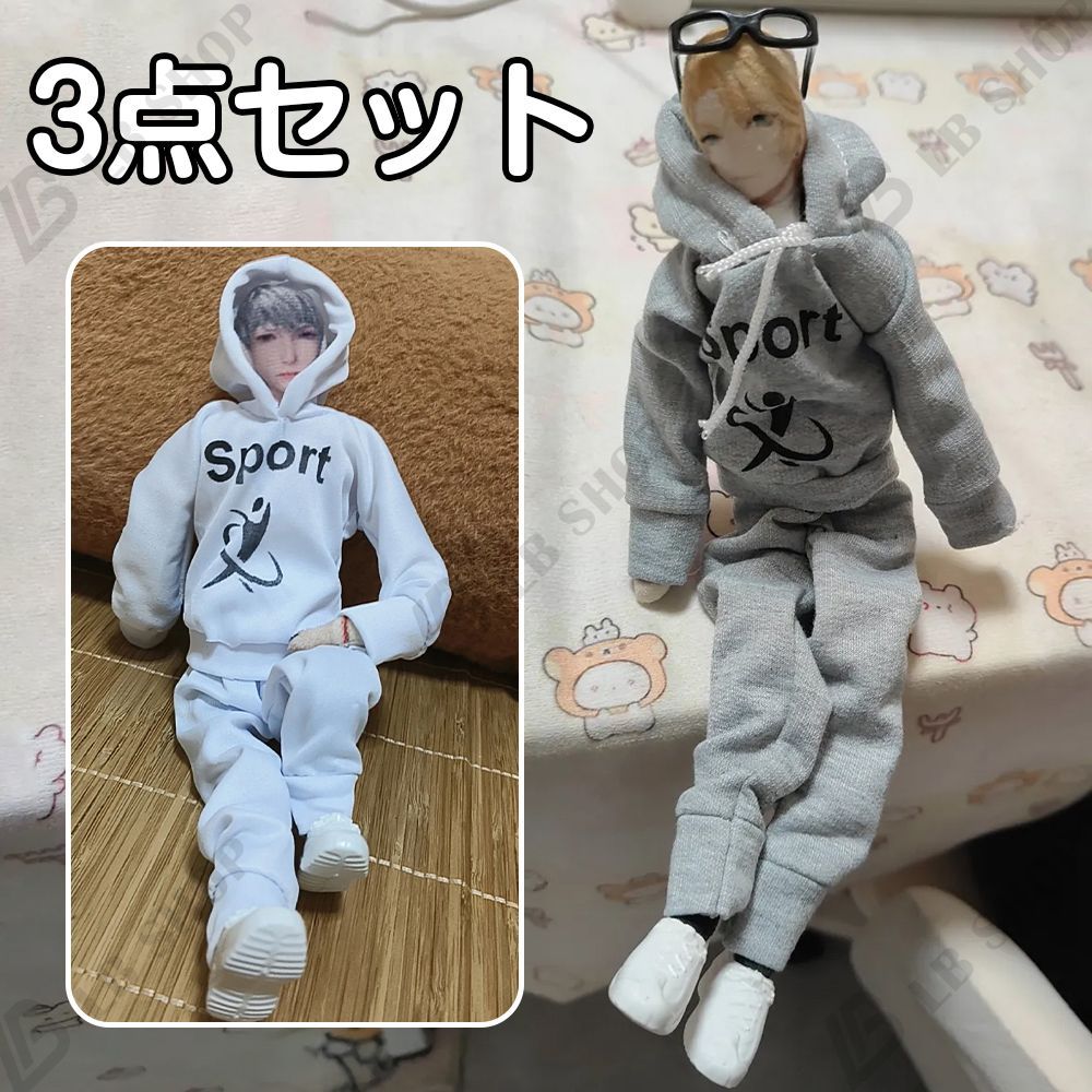 ぽぴ　ドール服セット 恋と深空 ぬいぐるみ服 ob11服 ドール衣装 3点セット着せ替え ぬい服