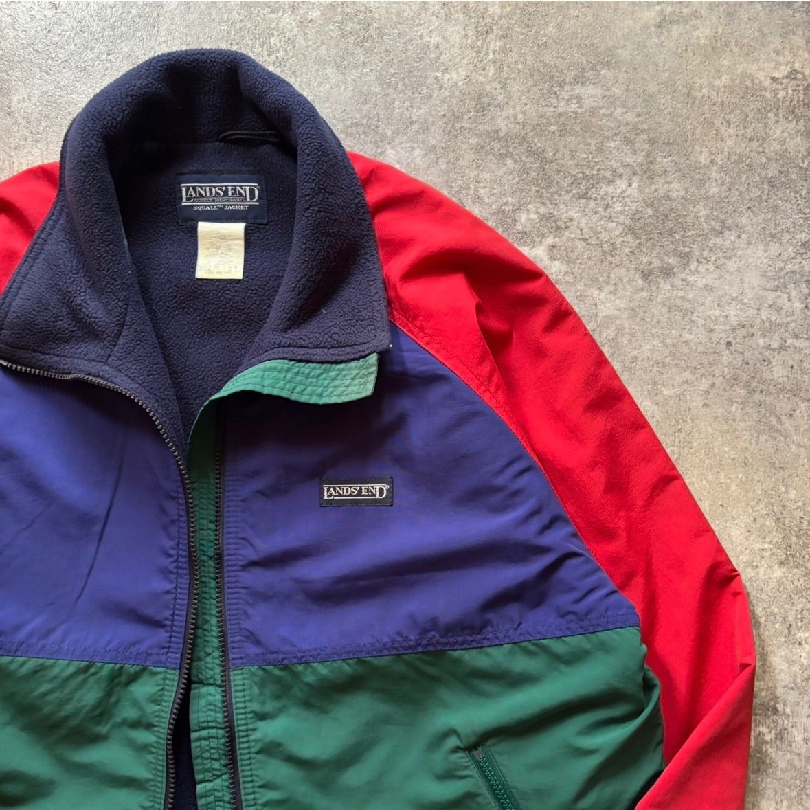 90年代 90s LANDS'END ランズエンド ナイロン フリース スコール