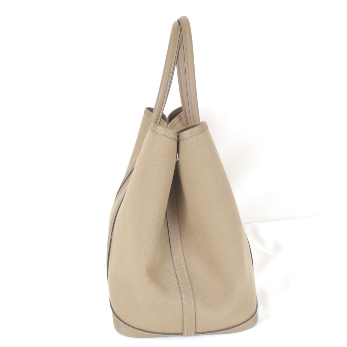 美品『USED』 エルメス ガーデンパーティPM D刻印 ハンドバッグ トワル