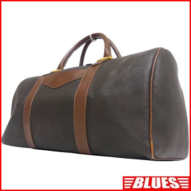 【値下げ】DUNHILL 旅行 バッグ 大容量 ボストンバッグ　ダンヒル dunhill ダンヒル ボストンバッグ 旅行 茶 大容量 トラベルバッグ