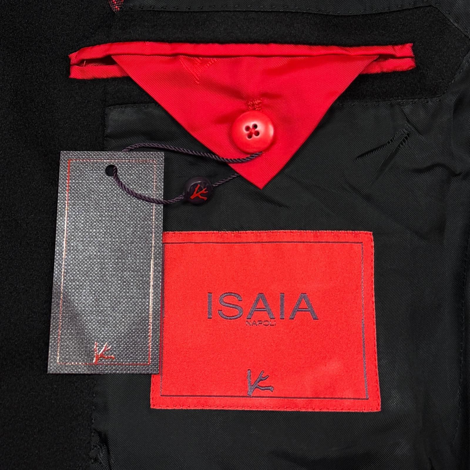 未使用 ISAIA CAPPOTTO カポット カシミヤコート イザイア ブラック 48