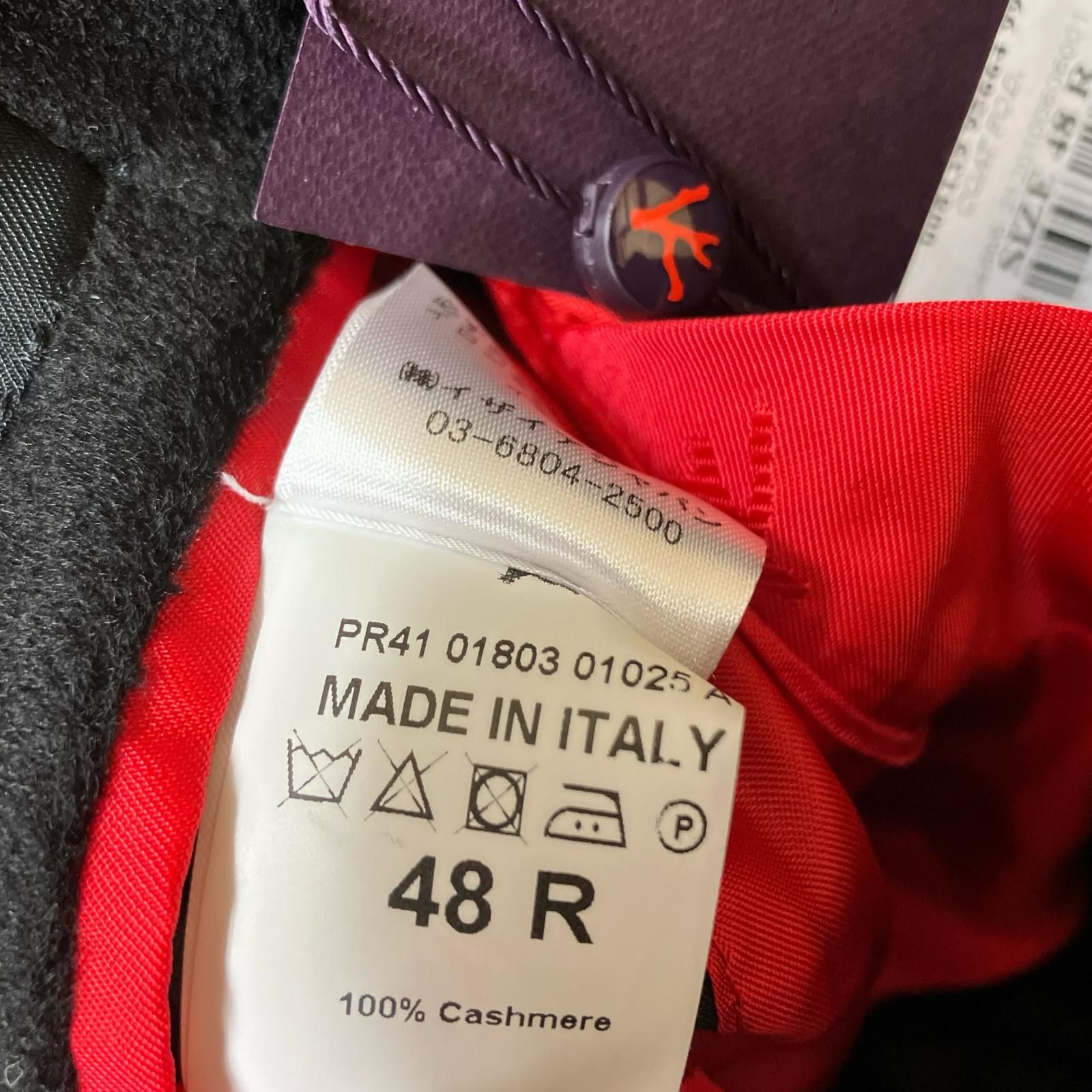 未使用 ISAIA CAPPOTTO カポット カシミヤコート イザイア ブラック 48