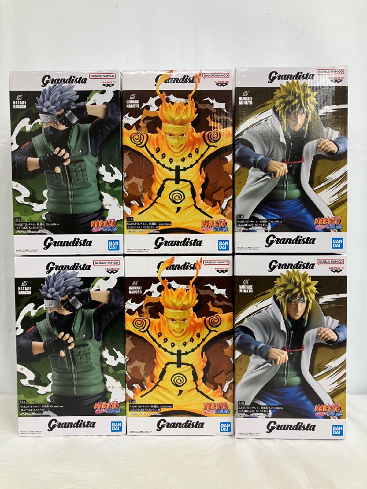 新品・未開封　NARUTO疾風伝　Grandista フィギュア　5体セット 未開封 ナルト疾風伝 Grandista フィギュア まとめ 3種 6個セット