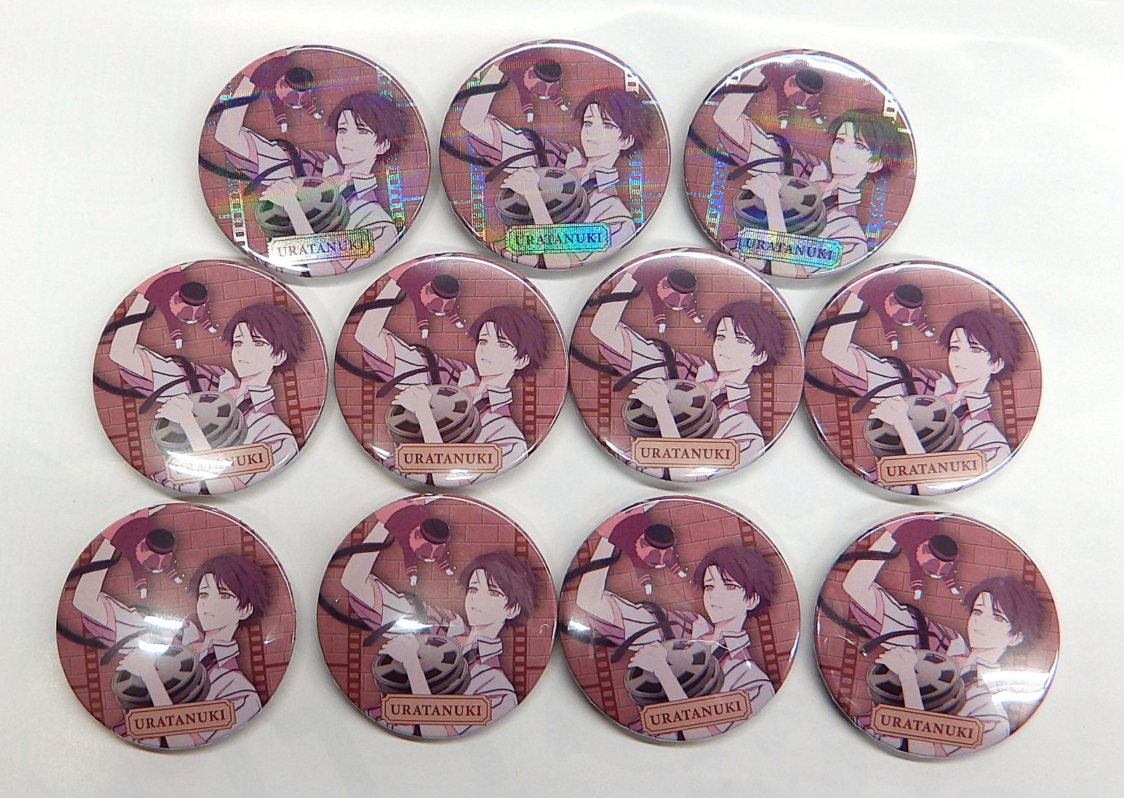 中古】うらたぬき 缶バッジ キスマーク Uratanuki Birthday Live Love