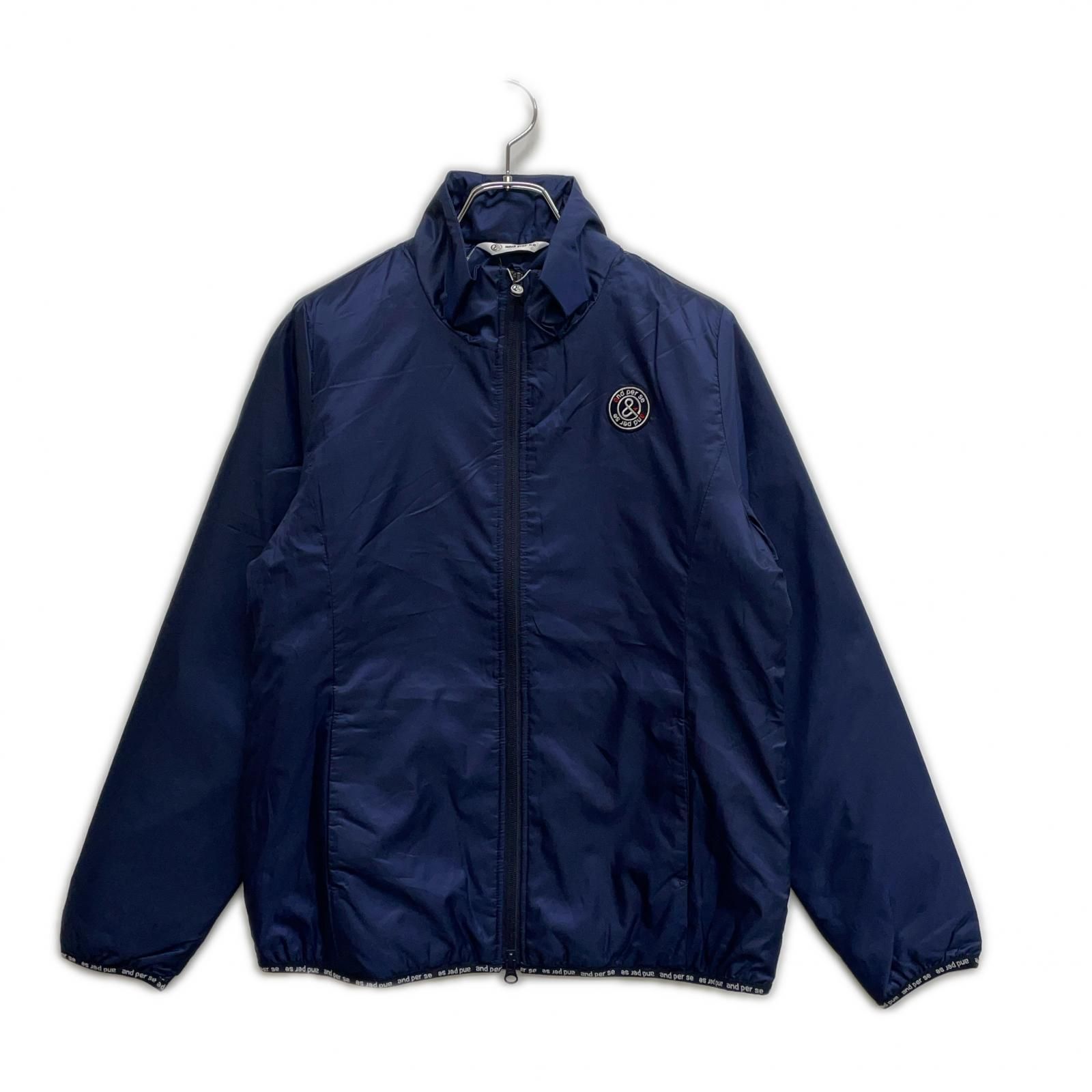 未使用品 レディース アンパスィ and per se フルジップアウター L 紺 