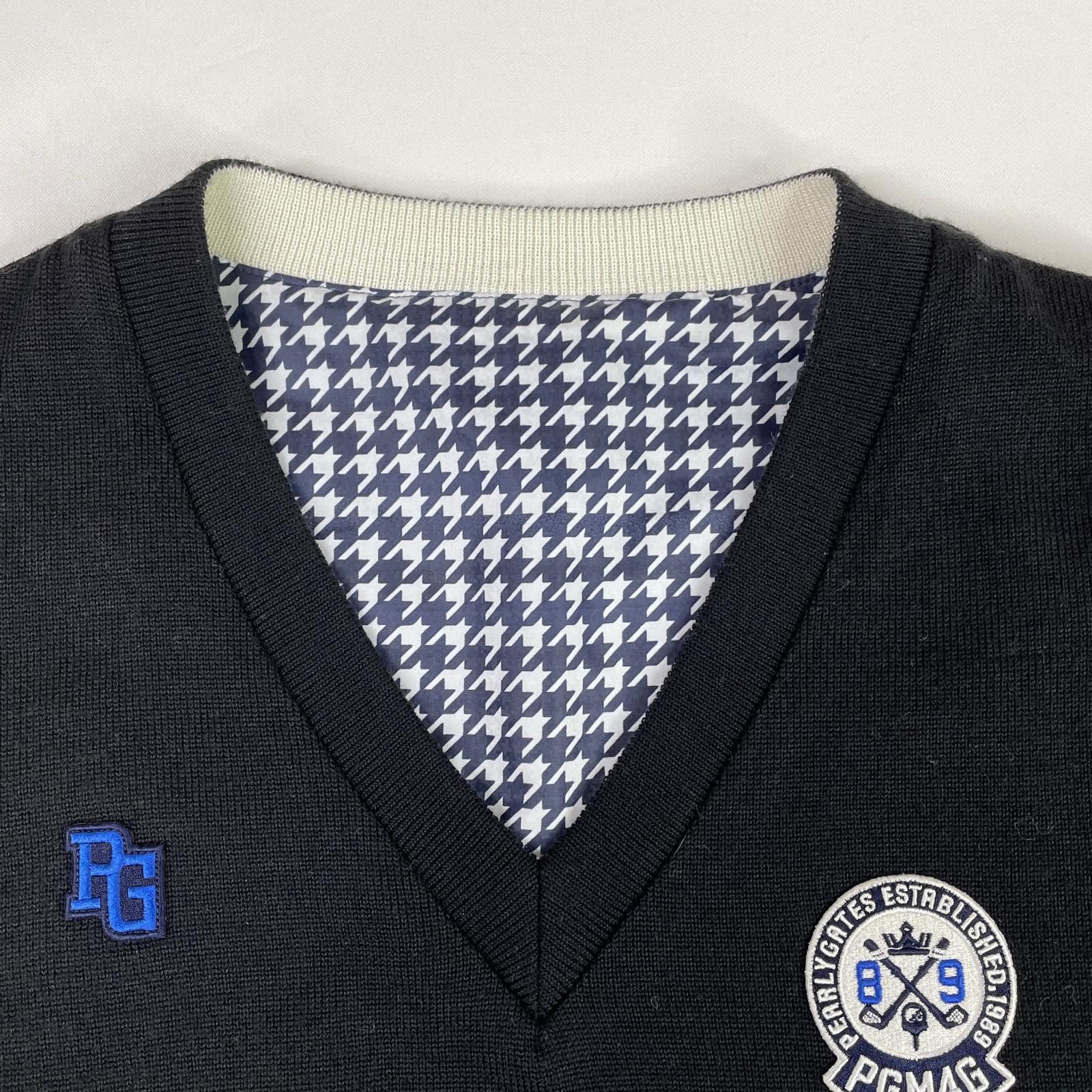 中古 レディース パーリーゲイツ PEARLY GATES ベスト サイズ不明 黒