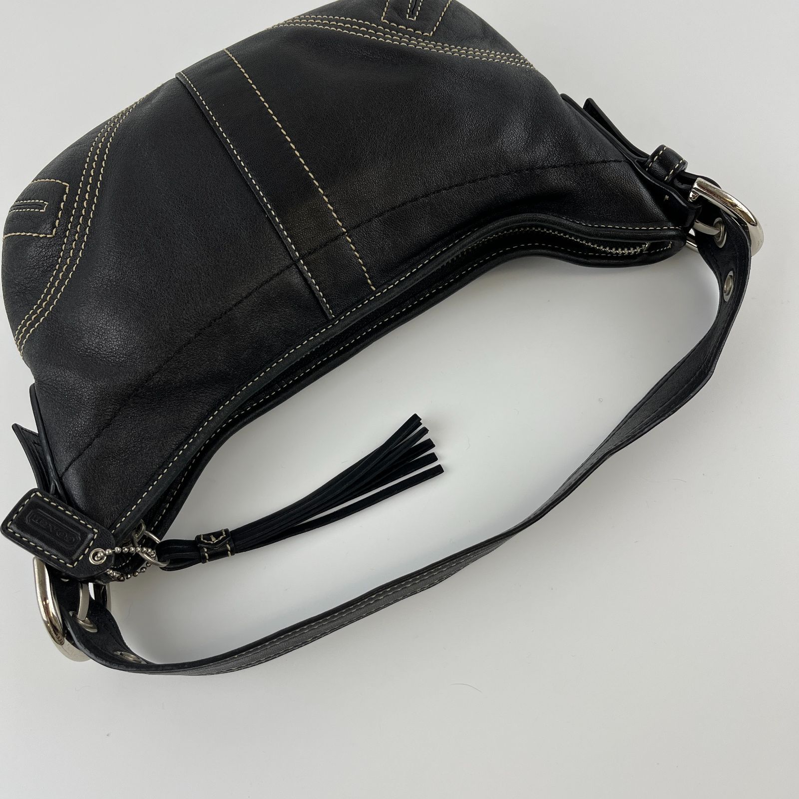 COACH コーチ ショルダーバッグ 肩掛け ブラック レザー ブラック
