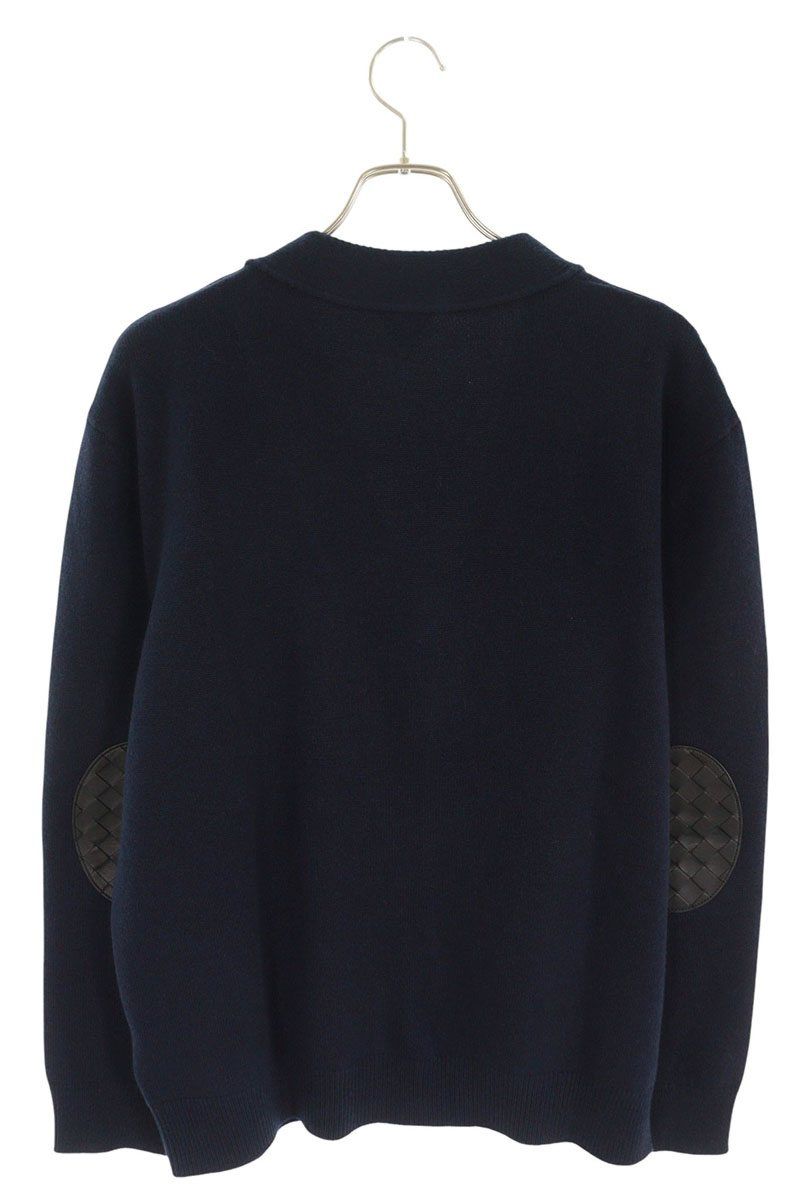 ボッテガヴェネタ サイズ:S  777588 V2MM0 エルボーイントレチャートパッチカシミヤカーディガン 新古品 SB01 ボッテガヴェネタ 777588 V2MM0 エルボーイントレチャートパッチ