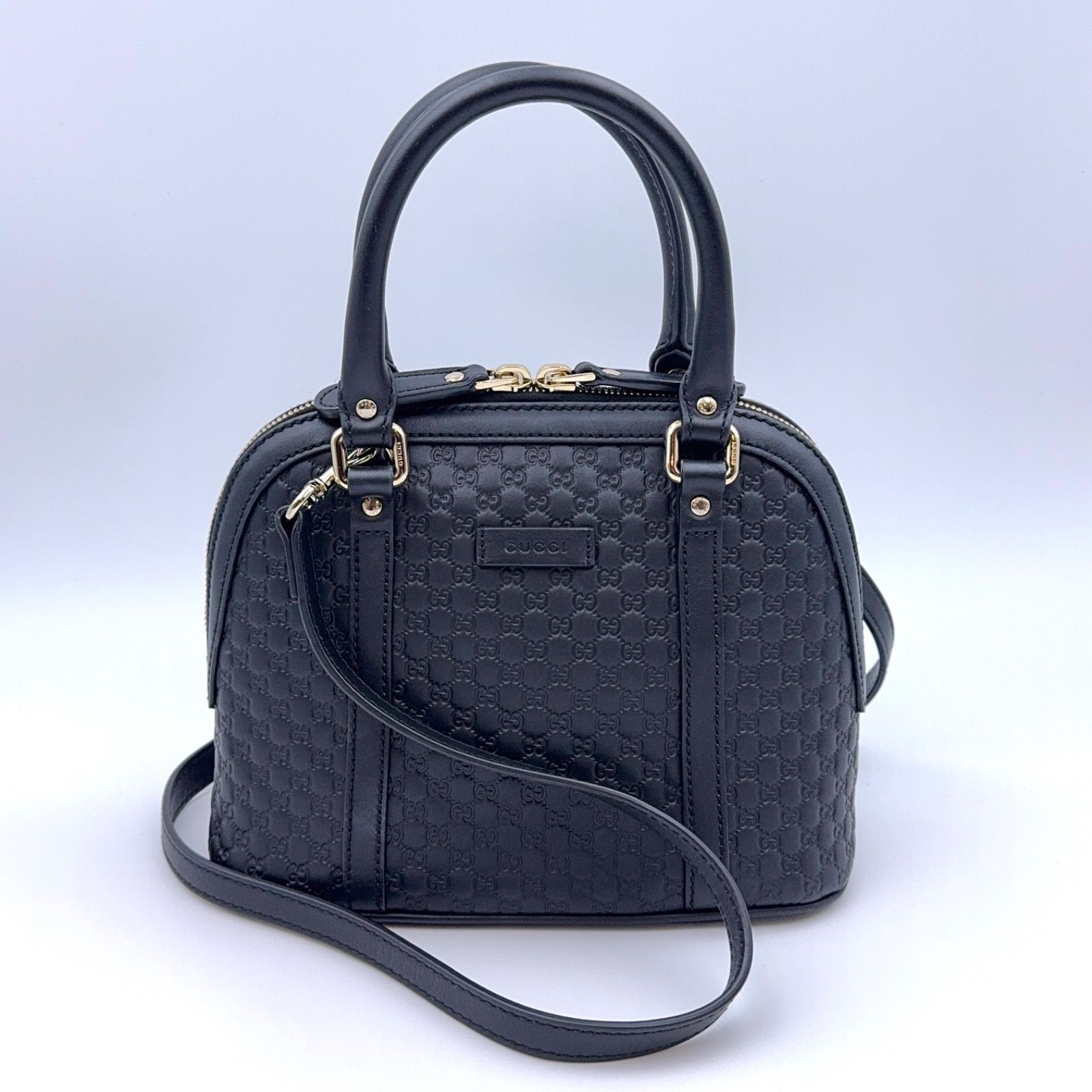 GUCCI グッチ マイクログッチシマ 2WAY ハンドバッグ ショルダーバッグ 