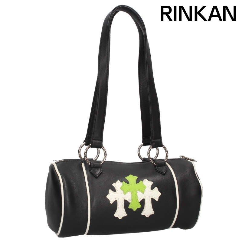 クロムハーツ DUFFLE DOMINO セメタリークロスパッチレザーボストン