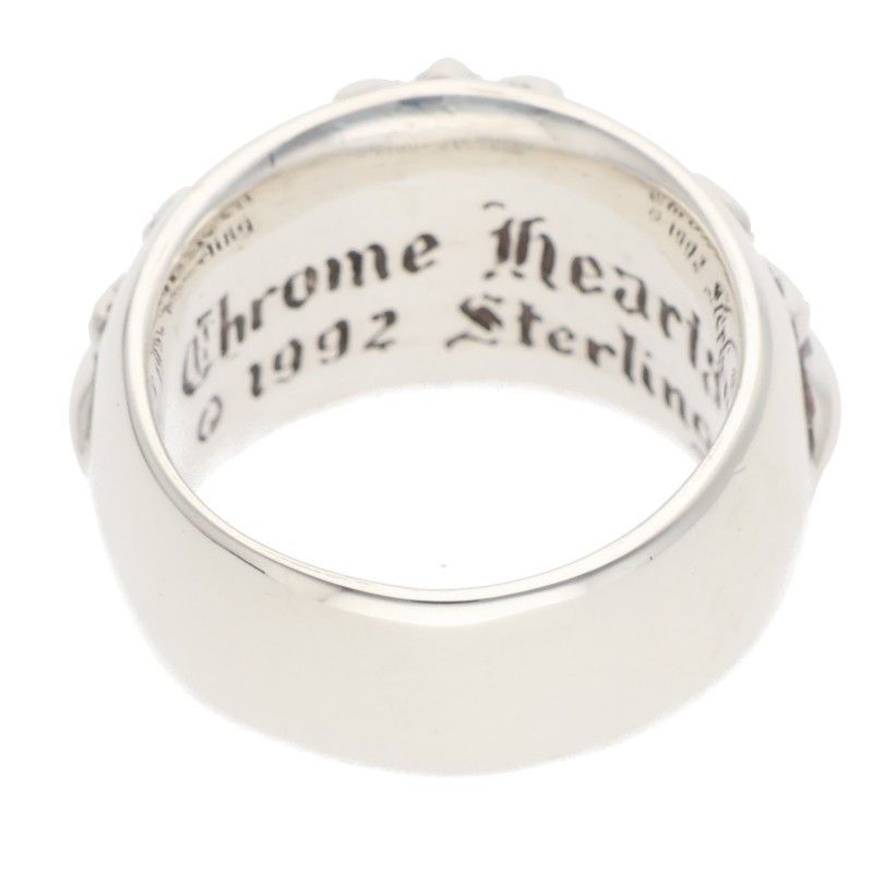 クロムハーツ FLRL CRS/フローラルクロス シルバーリング メンズ 14.5