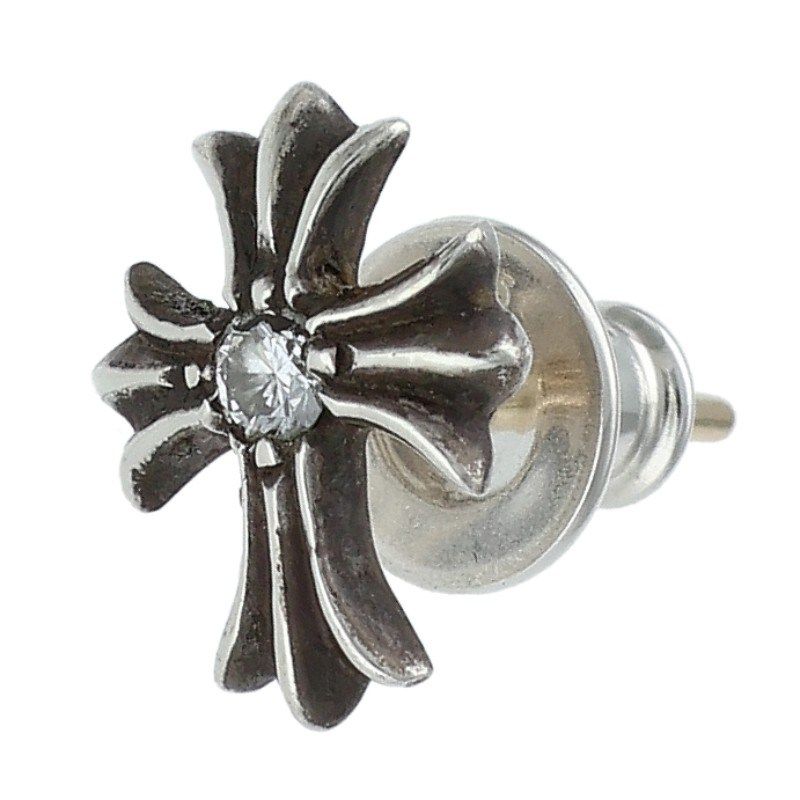 クロムハーツ No2 CH CRS DIA/CHクロススタッド 1ダイヤ/シルバー