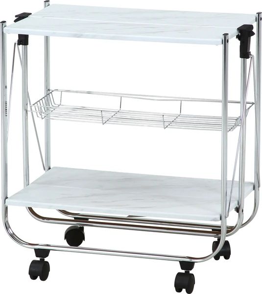 送料無料】大理石柄 キッチン ファッション ワゴン 送料無料 キッチン