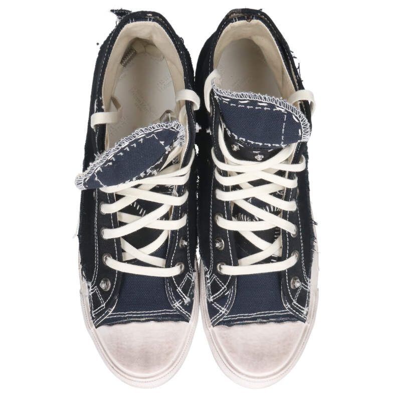 メゾンマルジェラ 25AW S97WS0082 ダメージ加工キャンバススニーカー  