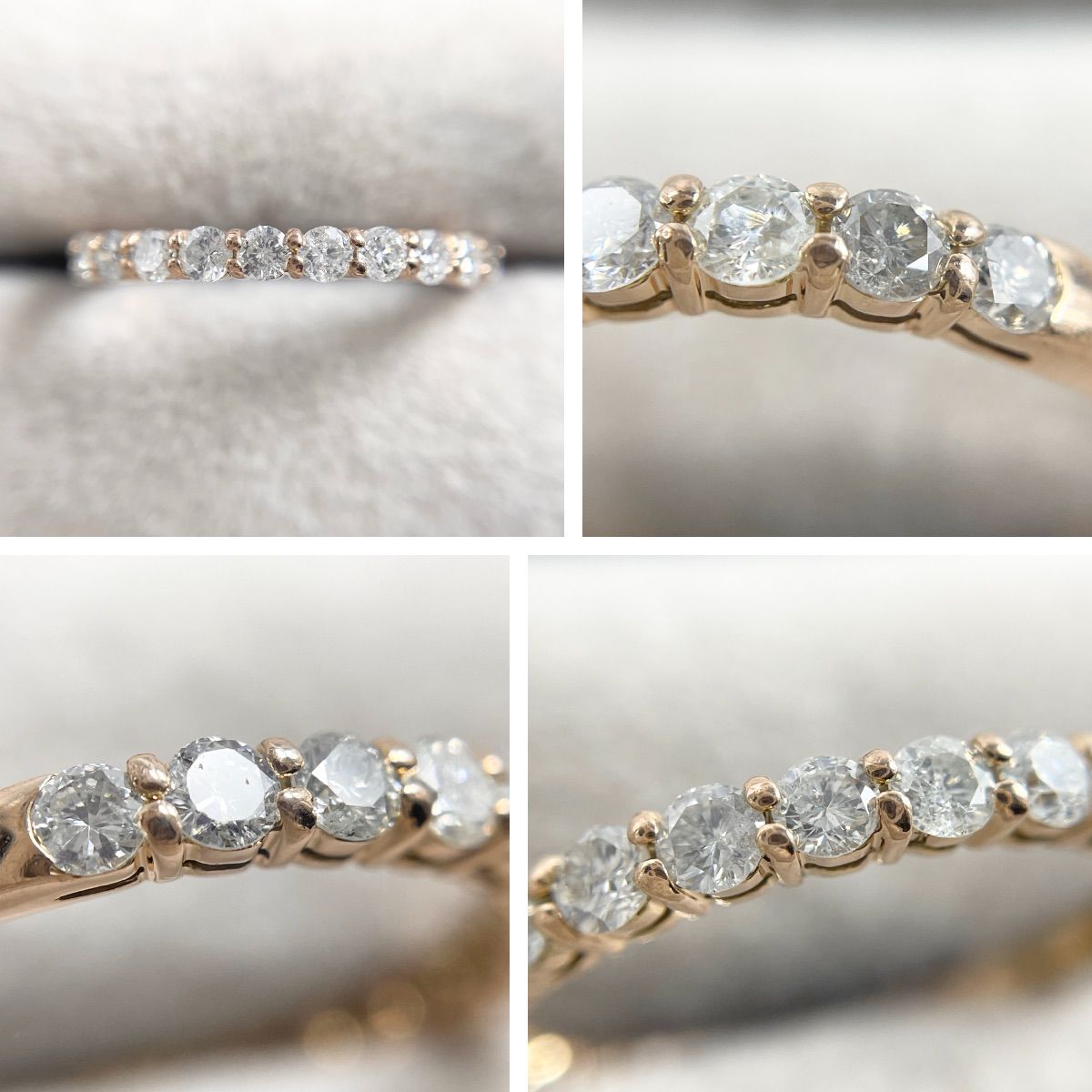 K18 ハーフエタニティ0.50ctダイヤモンドリング ダイヤモンド ハーフエタニティ リング 0.50ct K18イエローゴールド