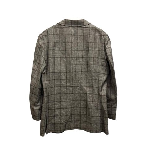 ロロピアーナ Loro Piana テーラードジャケット 長袖 チェック リネン