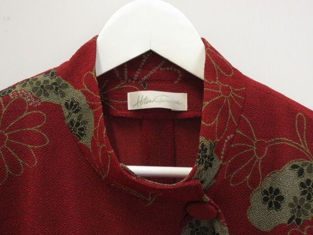 シセンドウ 詩仙堂 HITOSHI TAMURA ちりめん 縮緬 ケープ風 ジャケット