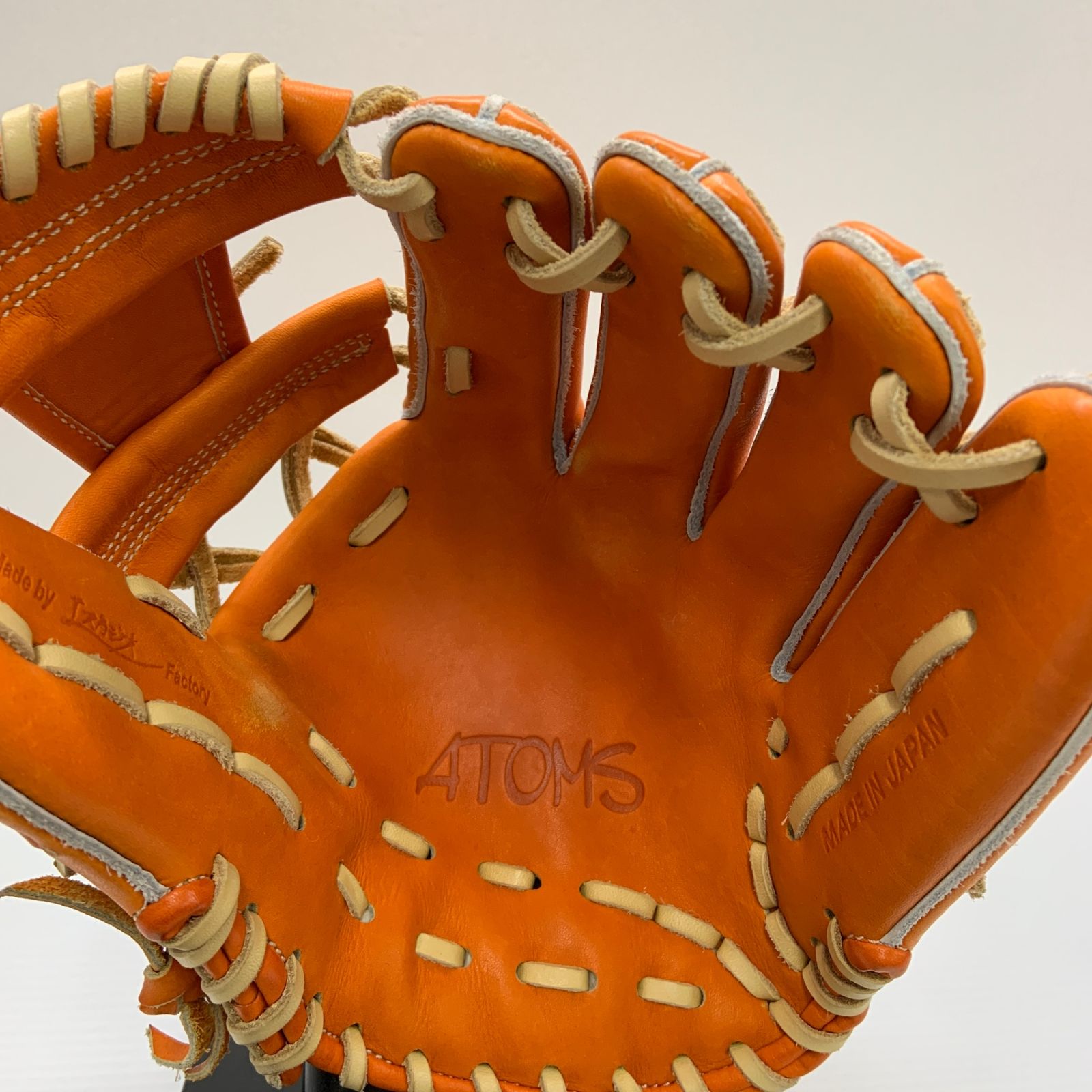 未使用　アトムズ（ATOMS） 硬式用グラブ 内野手用 野球グローブ 右投げ apl-ne021-cbr_2.jpg