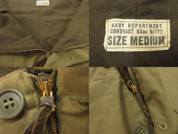 ヴィンテージ VINTAGE 40s US NAVY 米軍実物 N-1 デッキパンツ sizeM