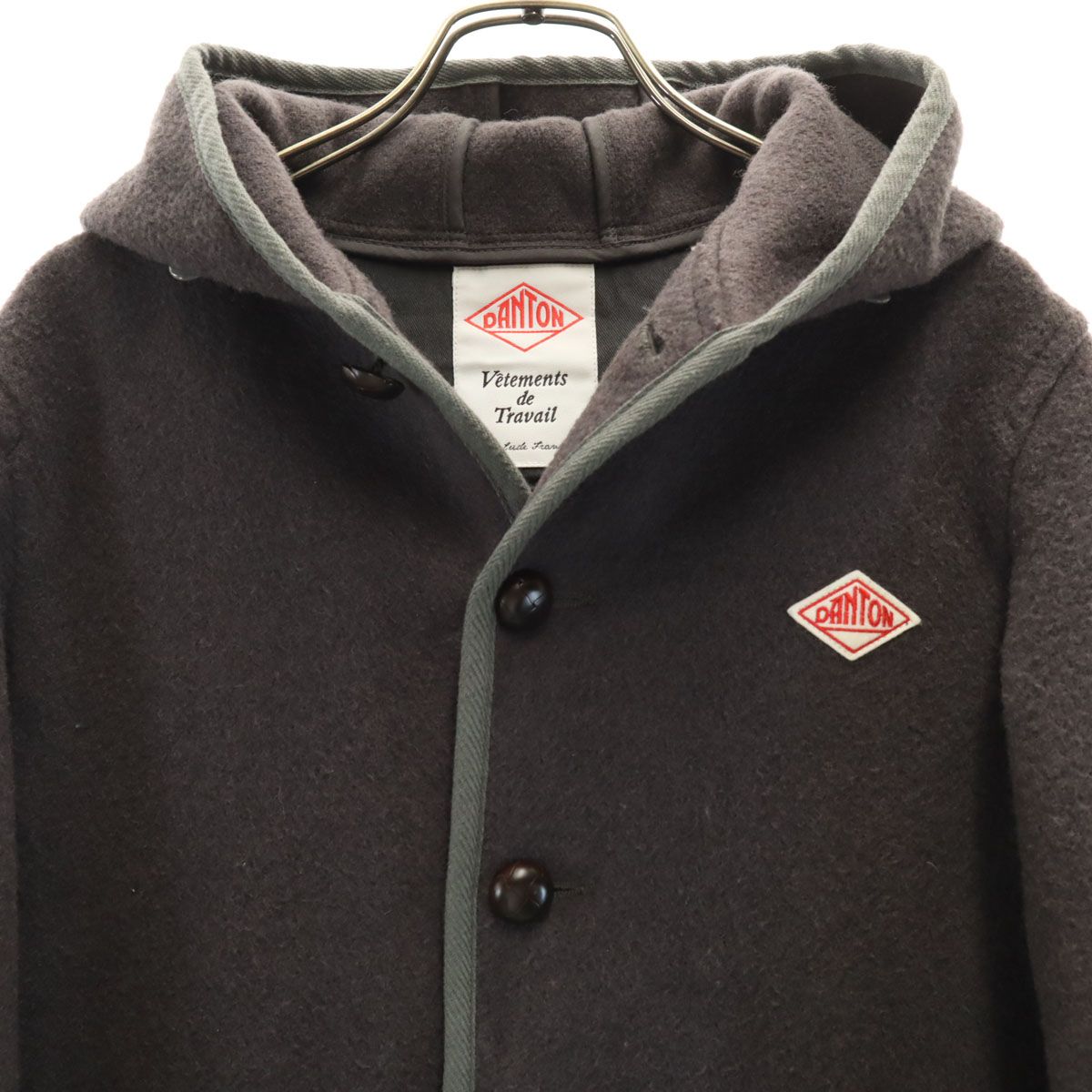 Danton ダントン 日本製 ウールモッサ シングルフード ジャケット 36