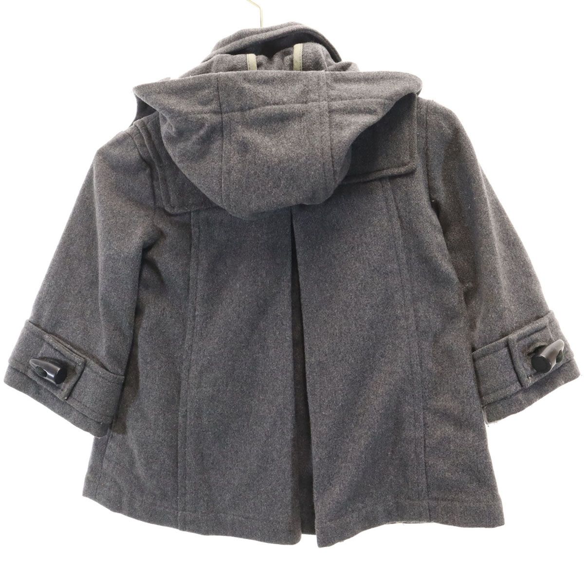 BURBERRY グレー フード付きニットダッフルコート サイズ1 BURBERRY グレー フード付きニットダッフルコート サイズ1 BARK 【並行