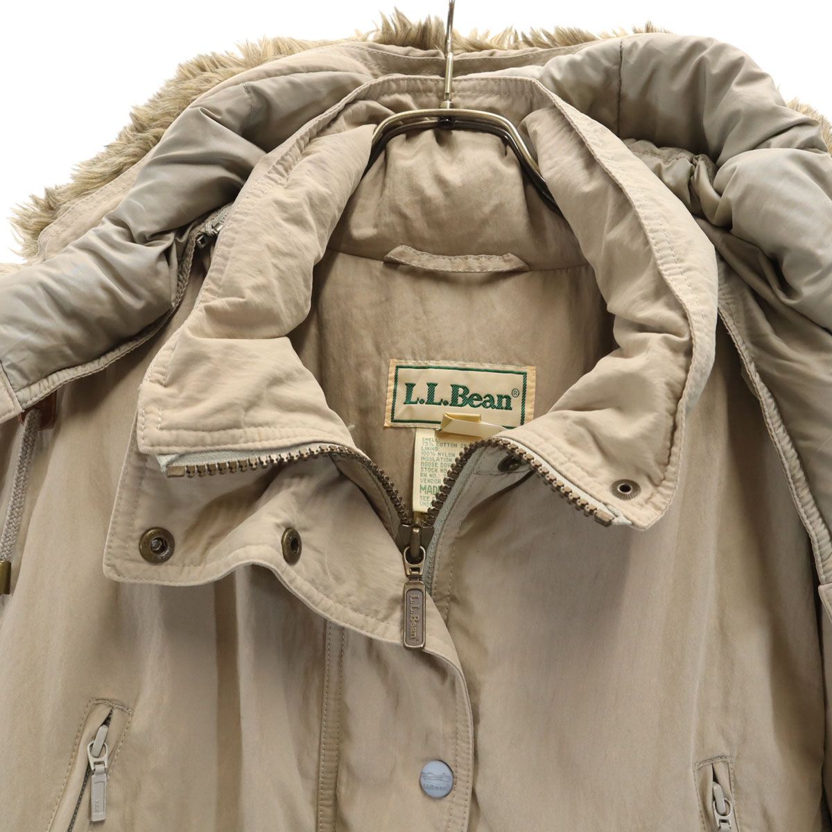 L.L.Bean エルエルビーン 90s オールド ダウンコート M ベージュ 