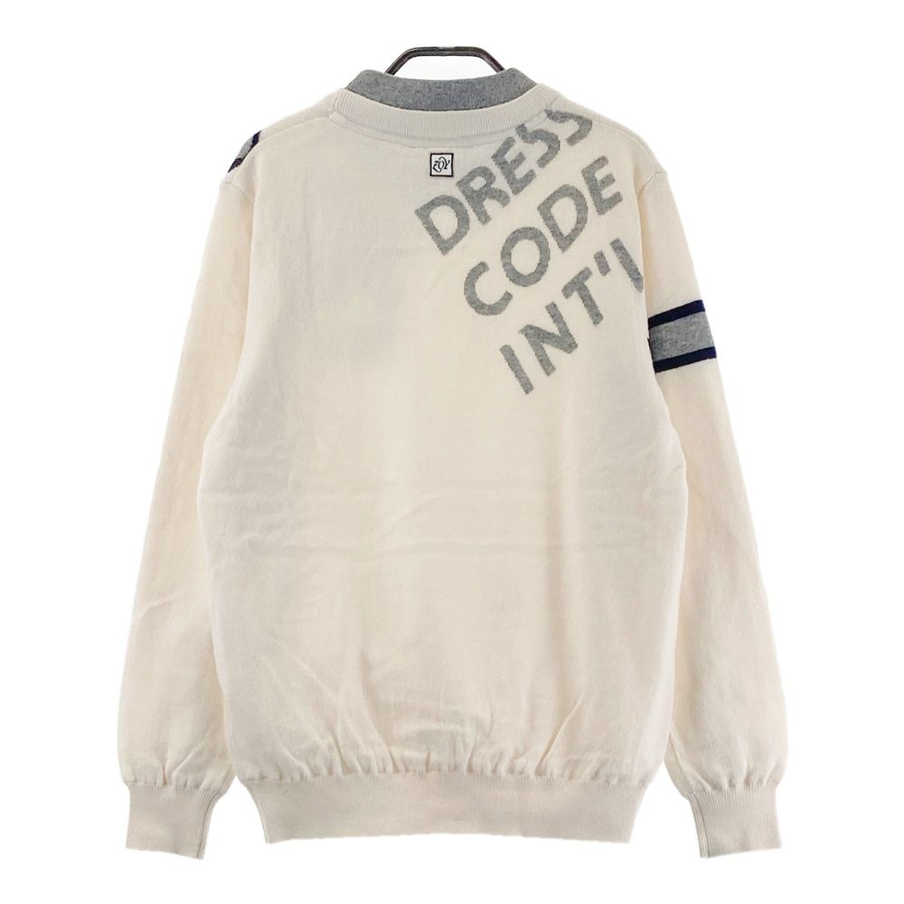 サイズ：1 ZOY ゾーイ 裏地付き 重ね着風 長袖ニットセーター ホワイト