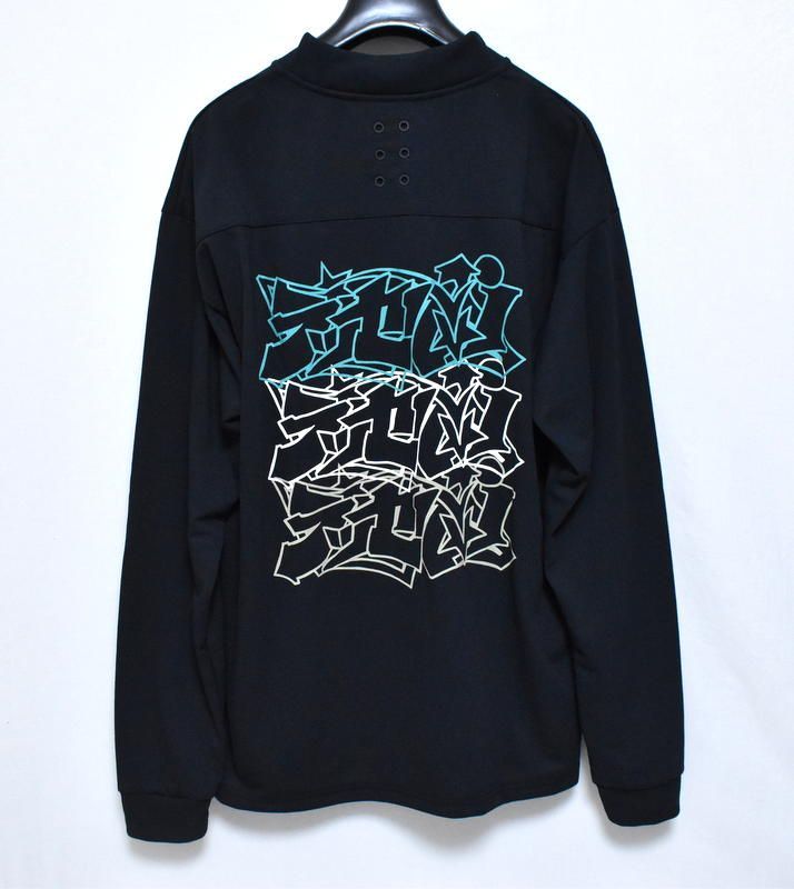 ラッセルノ ゴルフ カタカナプリント モックネック ロングスリーブ ブラック 6 新品 ラッセルノ ゴルフ カタカナプリント モックネック ロング