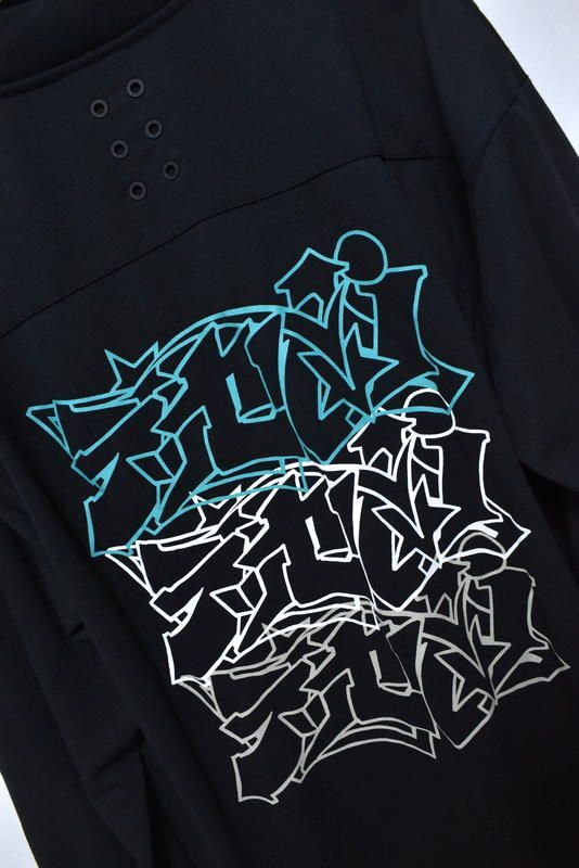 新品 ラッセルノ ゴルフ カタカナプリント モックネック ロング