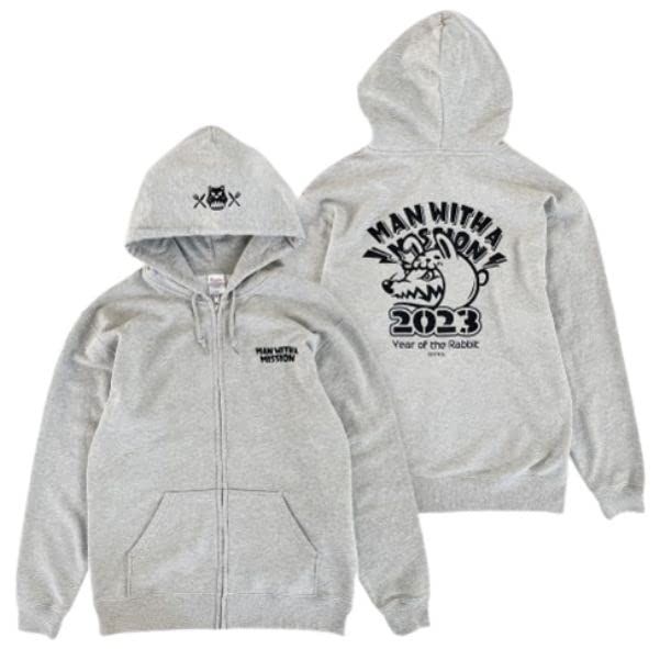 MAN WITH A MISSION(マンウィズアミッション） 2023 干支ロゴパーカー