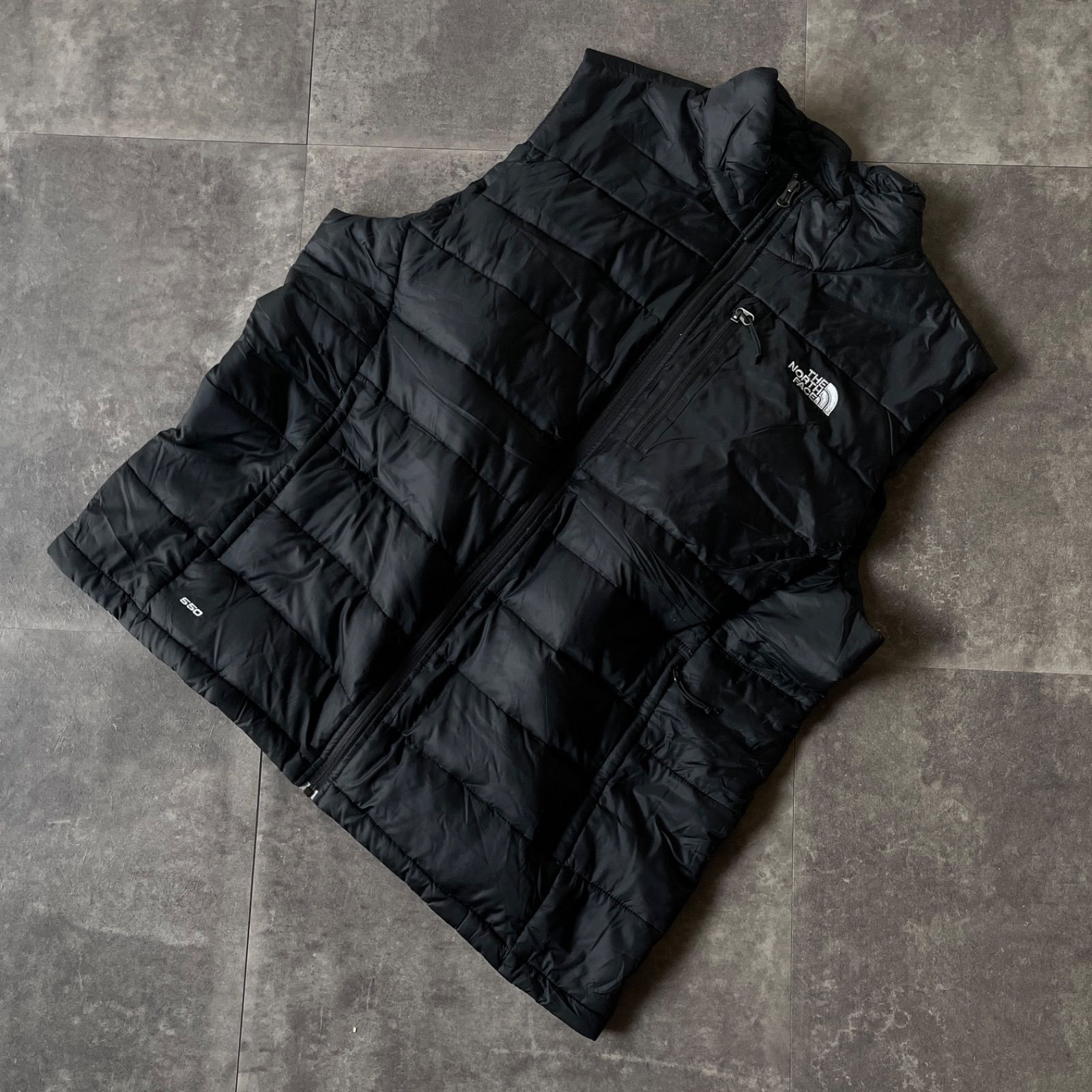 ショップ THE NORTH FACE ダウンベスト ブラック A622 刺繍タグ ノース